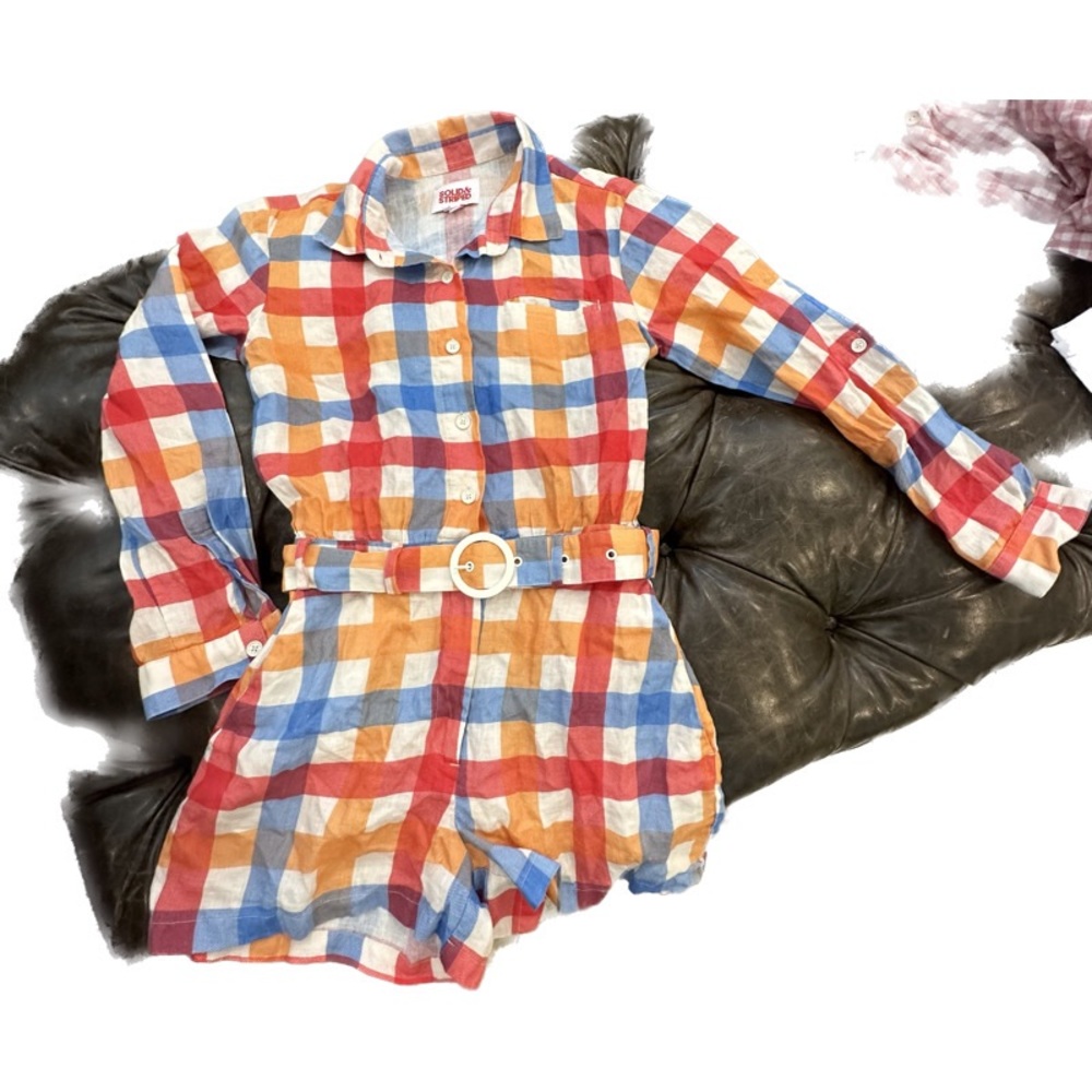 Solid & Striped Button Down Romper - image 4